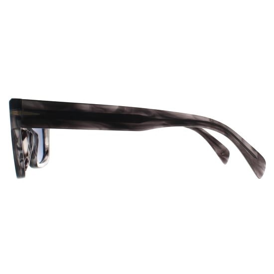 David Beckham Cuadrado Hombre Gris Oscuro Cuerno Azul Espacial DB 7099/S - Image 3