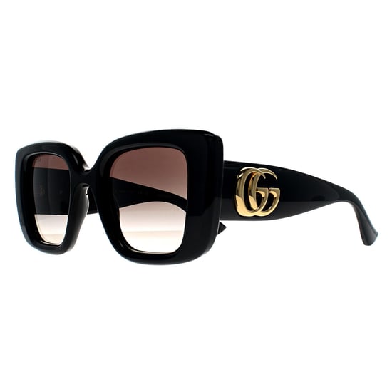 Gucci Cuadrado Mujer Negro Brillante Gris Gradiente GG1975S - Image 2