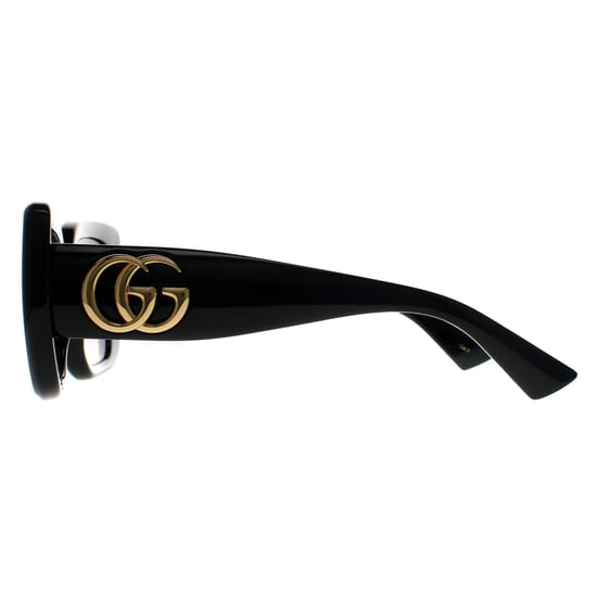 Gucci Cuadrado Mujer Negro Brillante Gris Gradiente GG1975S - Image 3
