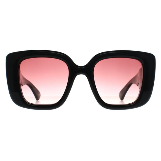 Gucci Cuadrado Mujer Negro Brillante Rojo Gradiente GG1975S - Image 1