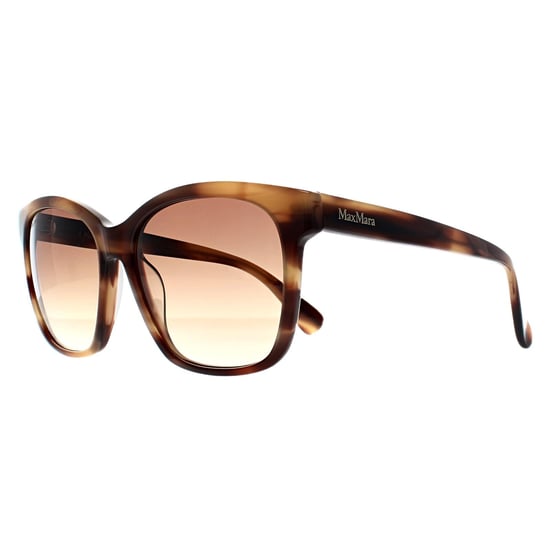 Max Mara Cuadrado Mujer Marrón Oscuro Brillante Gradiente MM0042 Logo9 - Image 2
