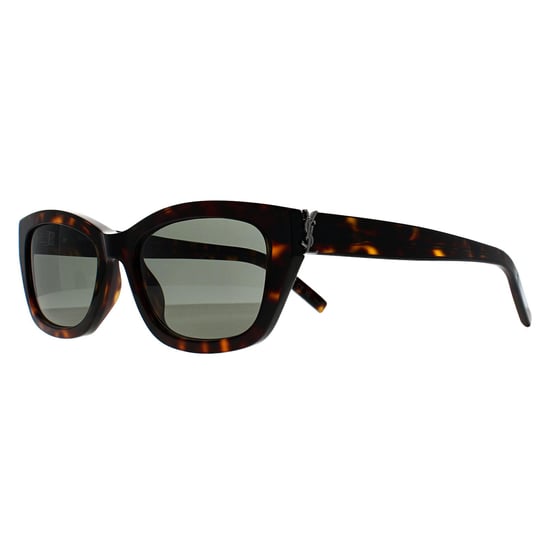 Saint Laurent Cat Eye Mujer Manchado Oscuro Habana Gris SL M153 - Image 2