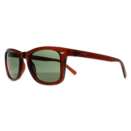 Calvin Klein Square Hombre Transparente Marrón Verde CK22555S - Image 2