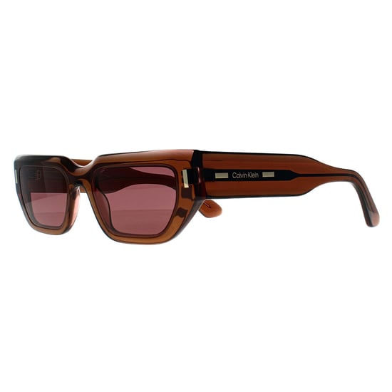 Calvin Klein Rectángulo Unisex Transparente Marrón Rosa Púrpura Oscuro CK24500S - Image 2