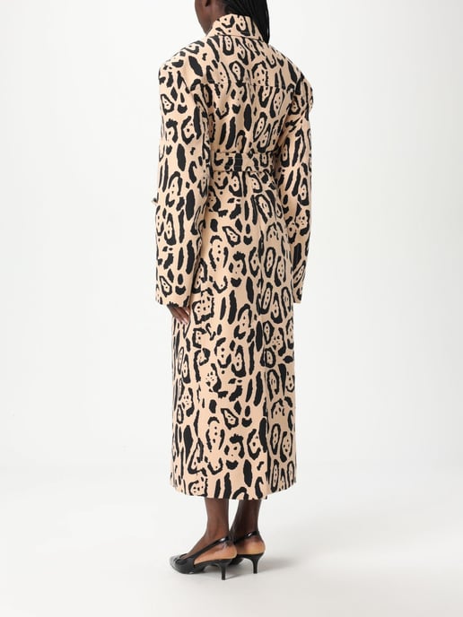 Abrigo Trench de Lentejuelas de Leopardo - Image 3