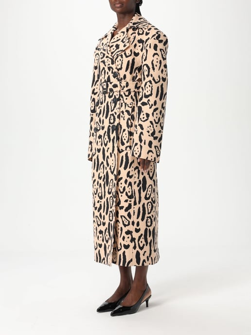 Abrigo Trench de Lentejuelas de Leopardo - Image 4