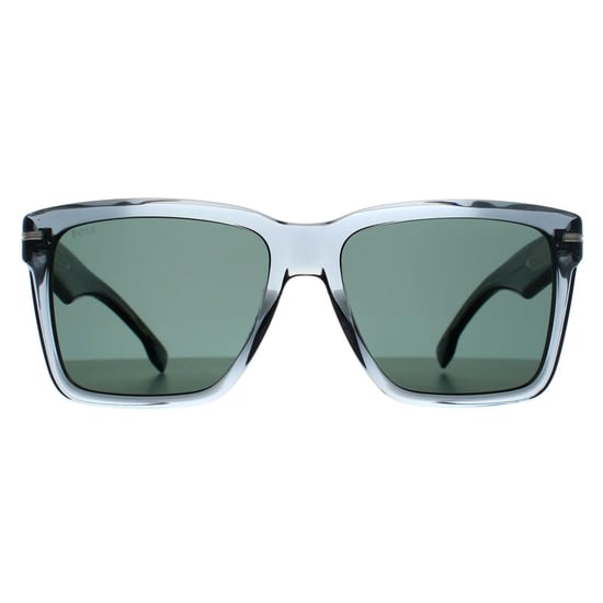 Hugo Boss Rectángulo Hombre Gris Verde Espejo BOSS 1745/S - Image 1