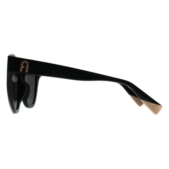 Furla Cat Eye Mujer Negro Brillante Humo Gris Oscuro SFU780 - Image 3