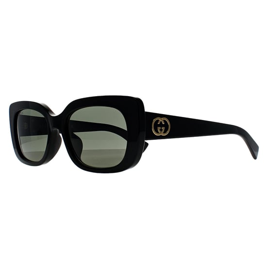 Gucci Rectángulo Mujer Negro Brillante Gris GG1979SK - Image 2