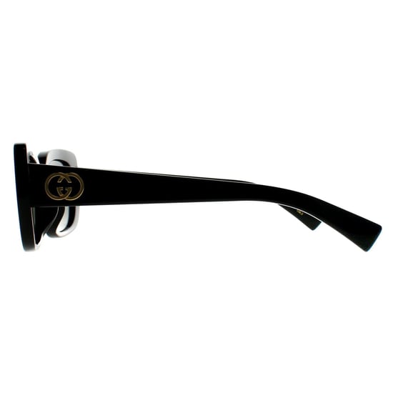 Gucci Rectángulo Mujer Negro Brillante Gris GG1979SK - Image 3