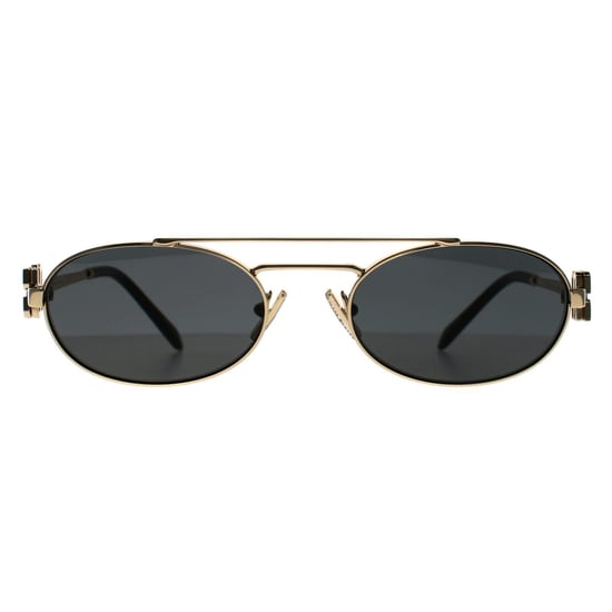 Miu Miu Ovalado Mujer Oro Pálido Gris Oscuro MU 54ZS - Image 1