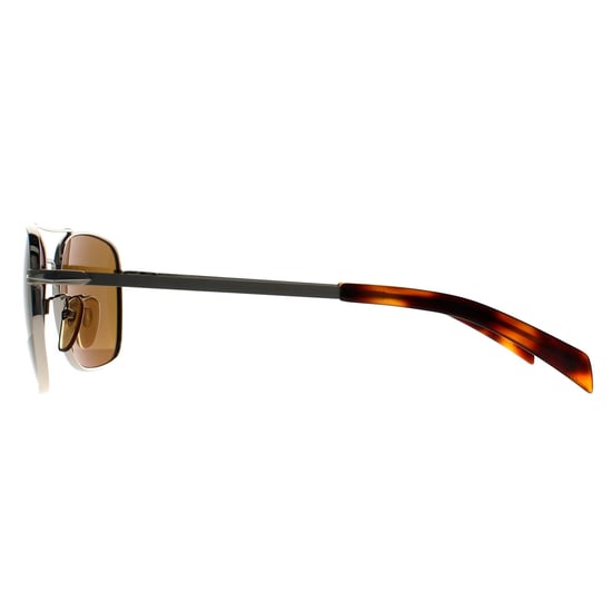 David Beckham Aviator Hombre Palladium Gris Marrón DB 7019/S - Image 3