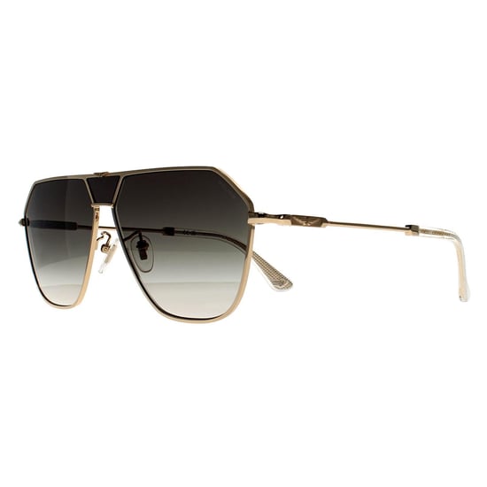Police Aviator Mens Shiny Pink Gold Smoke Grey Gradient SPLL89 Horizon 8 - Image 2