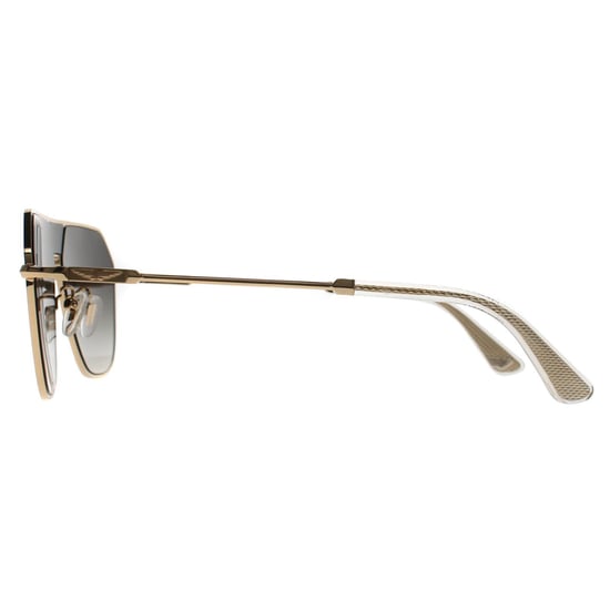 Police Aviator Mens Shiny Pink Gold Smoke Grey Gradient SPLL89 Horizon 8 - Image 3