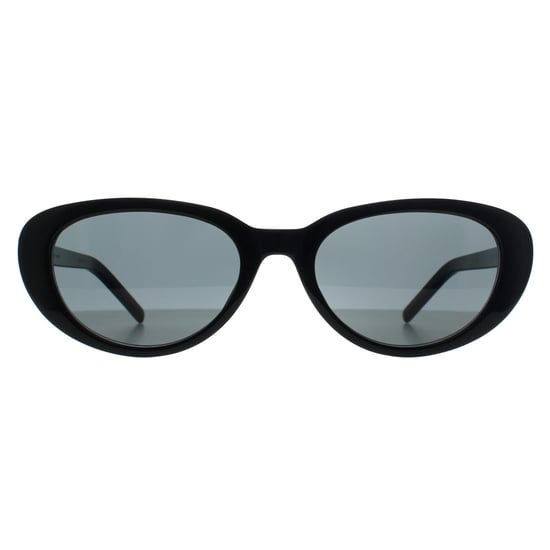 Saint Laurent Cat Eye Mujer Negro Brillante Gris SL M154 - Image 1