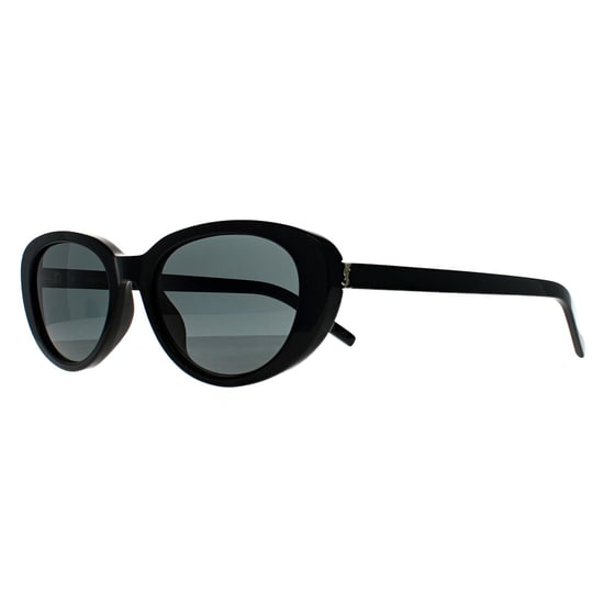 Saint Laurent Cat Eye Mujer Negro Brillante Gris SL M154 - Image 2