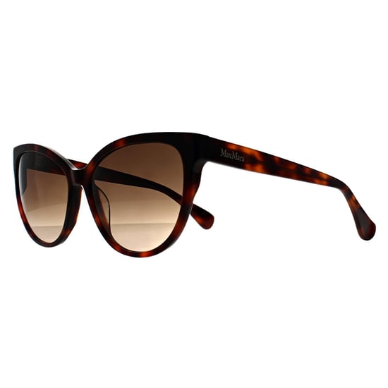 Max Mara Round Womens Dark Havana Marrón Gradiente MM0058 Logo 13 - Image 2
