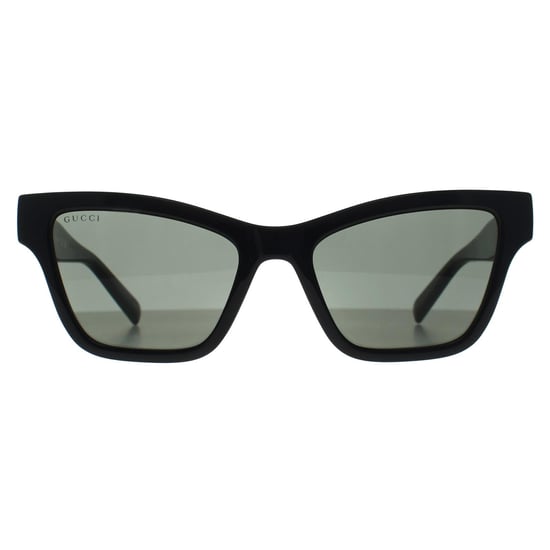 Gucci Cat Eye Mujer Negro Brillante Gris GG1982S - Image 1