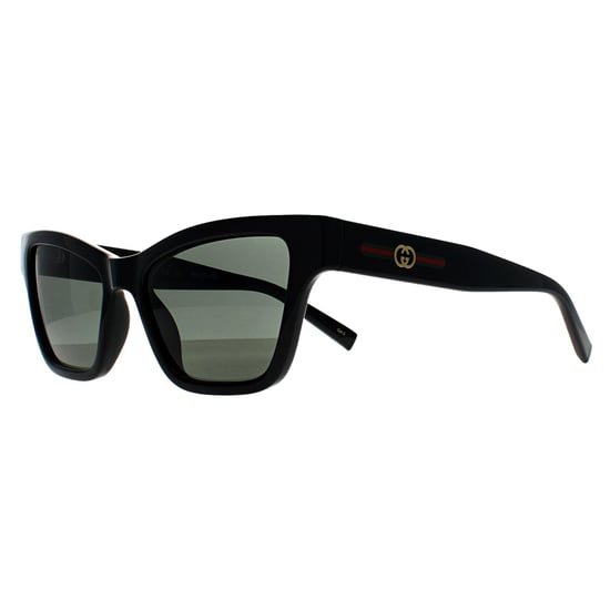 Gucci Cat Eye Mujer Negro Brillante Gris GG1982S - Image 2