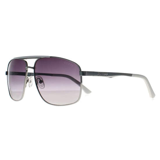 Guess Aviator Hombre Brillante Niqueltin Claro Gris Gradiente GO00063 - Image 2