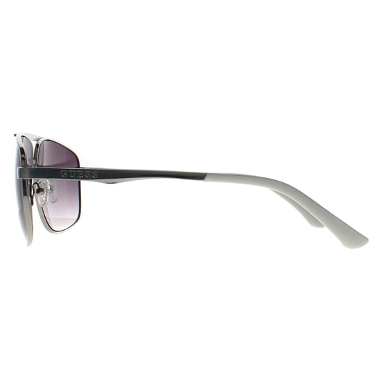Guess Aviator Hombre Brillante Niqueltin Claro Gris Gradiente GO00063 - Image 3