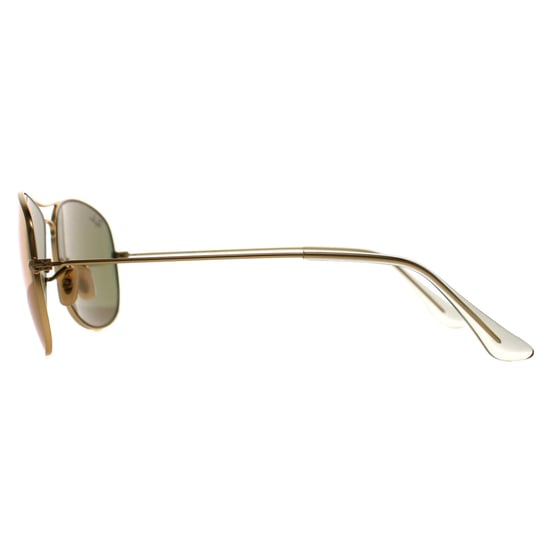 Gafas de sol Ray-Ban Aviator Gold Cyclamen Flash para hombre - Image 3