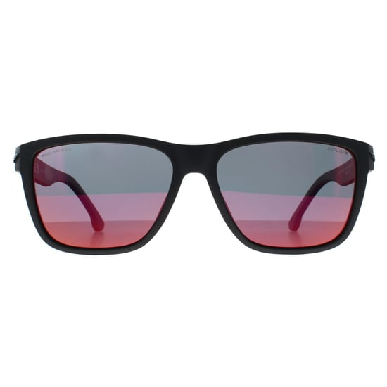 Police Rectangle Hombre Gris Mate Multicapa Rojo Polarizado SPLB38E Tailwind 3 - Image 1