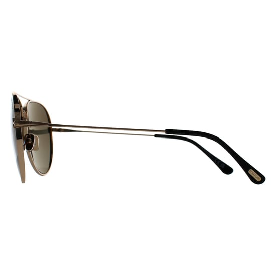 Tom Ford Aviator Unisex Oro rosa brillante Gris humo Dashel FT0996 - Image 3