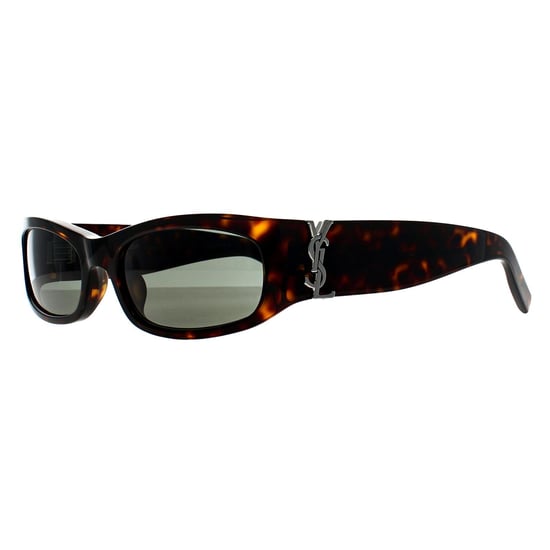 Saint Laurent Rectángulo Mujer Manchado Oscuro Habana Gris SL M152 - Image 2