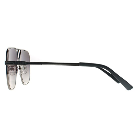 Guess Aviator Unisex Brillante Claro Niqueltin Humo Gris Gradiente GO00066 - Image 3