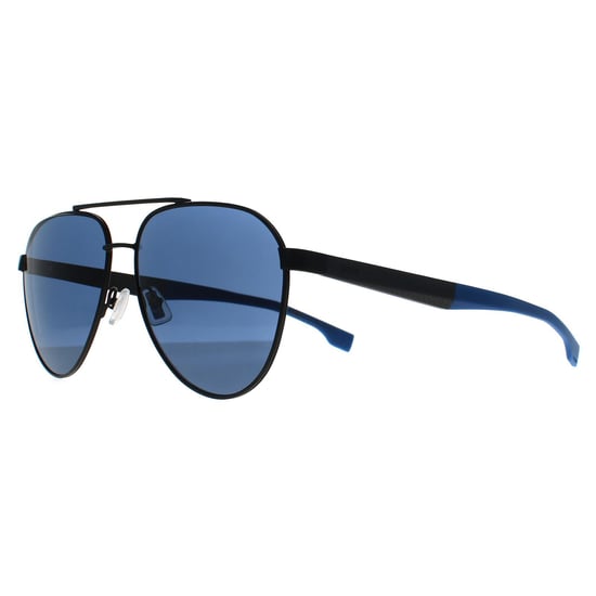 Hugo Boss Aviator Hombre Negro Mate Azul Azul BOSS 1485/S - Image 2