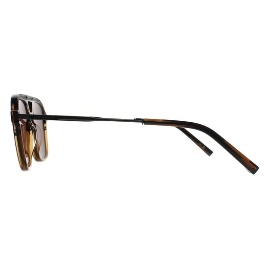 Ted Baker Aviator Hombre Marrón Cuerno Gradiente Marrón TB8259 - Image 3
