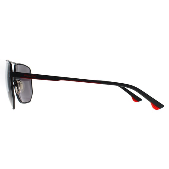 Police Aviator Mens Semi Matte Grey Smoke Mirror SPLB36 Synth 1 - Image 3