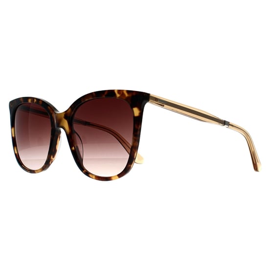 Calvin Klein Cat Eye Womens Tortuga Oscuro Marrón Oscuro Gradiente CK23500S - Image 2