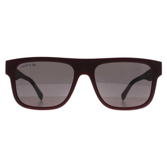 Lacoste Rectangle Hombre Rojo Oscuro Gris L6001S - Image 1