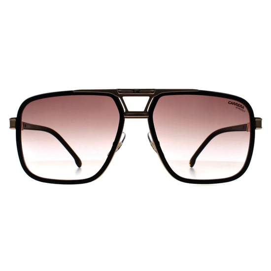Carrera Aviator Mens Black Gold Gold Mirror on Burgundy Gradient Carrera 1071/S - Image 1