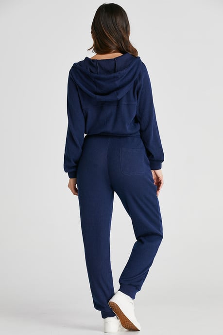 Conjunto de Jogger de Punto Acanalado con Capucha - Image 4