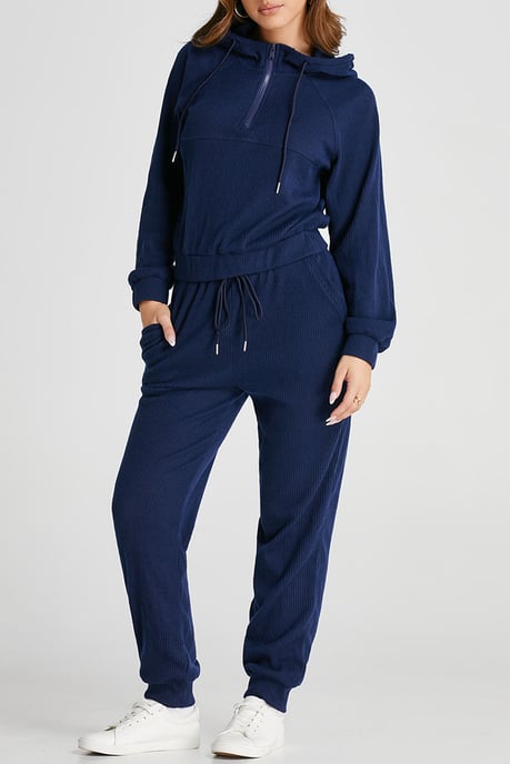 Conjunto de Jogger de Punto Acanalado con Capucha - Image 5