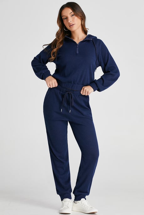 Conjunto de Jogger de Punto Acanalado con Capucha - Image 6