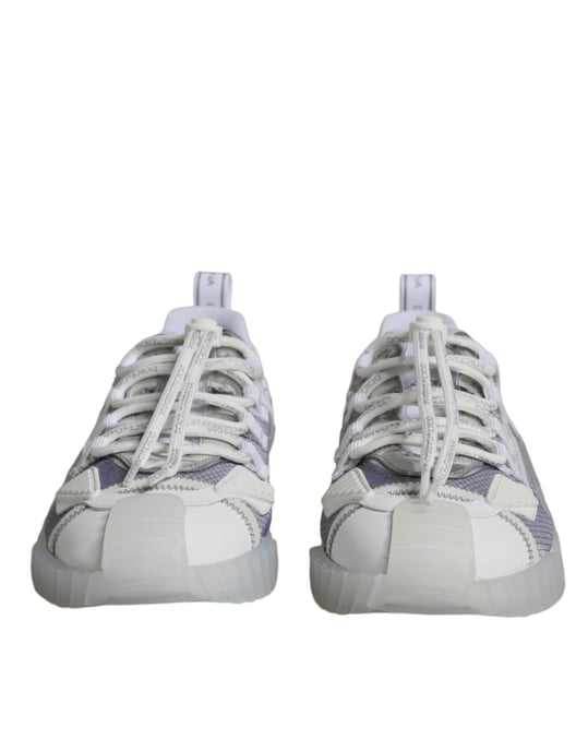 Zapatillas bajas NS1 blancas y plateadas de Dolce & Gabbana - Image 2