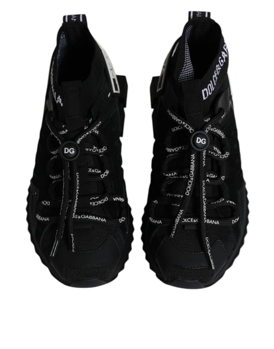 Zapatillas con logo de calcetines Black Sorrento de Dolce & Gabbana - Image 3