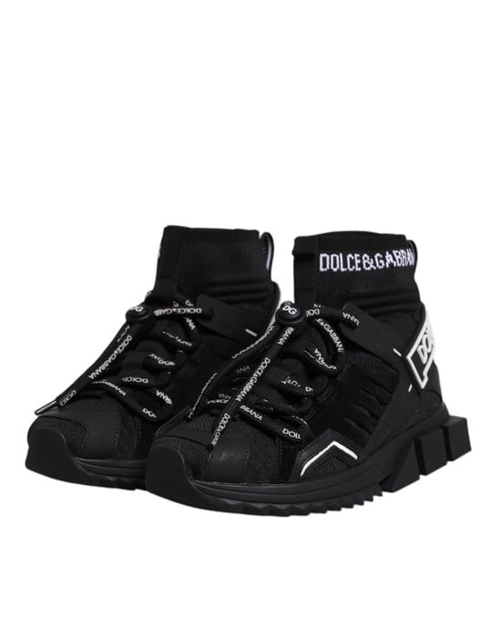 Zapatillas con logo de calcetines Black Sorrento de Dolce & Gabbana - Image 4