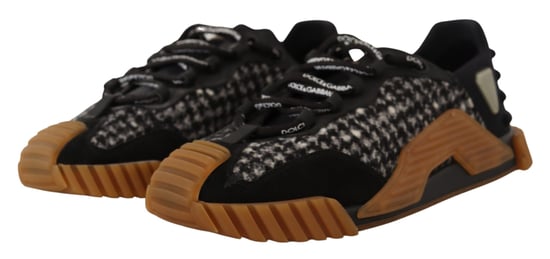 Zapatillas NS1 de tela en negro y blanco con cordones de Dolce & Gabbana - Image 2