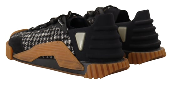 Zapatillas NS1 de tela en negro y blanco con cordones de Dolce & Gabbana - Image 3