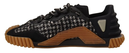Zapatillas NS1 de tela en negro y blanco con cordones de Dolce & Gabbana - Image 4