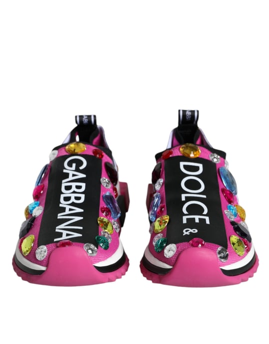 Zapatillas bajas con cristales Pink Sorrento de Dolce & Gabbana - Image 2