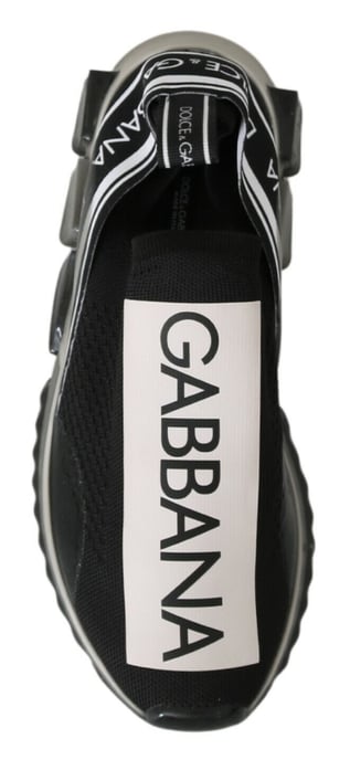 Zapatillas Deportivas Stretch Sorrento De Dolce & Gabbana En Blanco Y Negro - Image 5