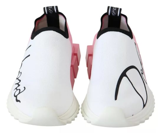 Zapatillas Sorrento con logo en rosa y blanco de Dolce & Gabbana - Image 3