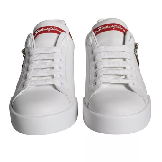Zapatillas Portofino de piel de becerro blanca de Dolce & Gabbana - Image 2