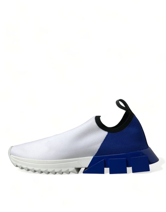 Zapatillas Casual de Hombre Dolce & Gabbana Sorrento Bajo Top Blanco Azul - Image 5